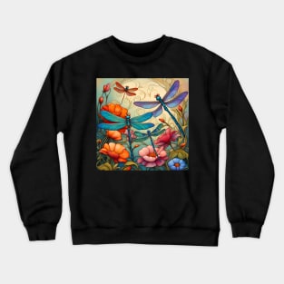 Dragonflies With Beautiful Wings Crewneck Sweatshirt